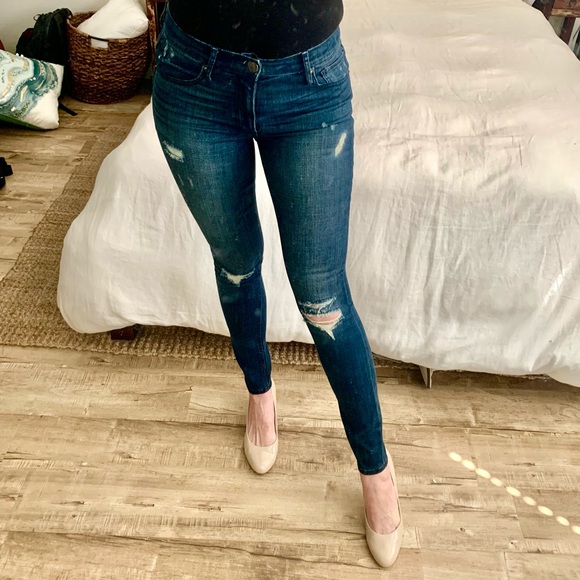 Express Denim - Last Chance - Express Distressed Jean - Size 4